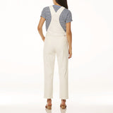 Wrangler WOMENS LITA WHITE LINEN OVERALLS SHELL, WOMENS JUMPSUITS & OVERALLS, Elwood 101, Elwood 101