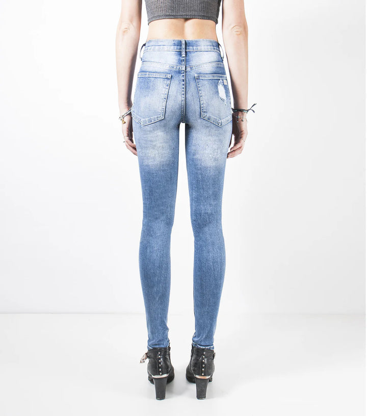 ZIGGY DENIM Womens Sticks n Bones High Skinny Jeans - Vintage Trash, WOMENS DENIM, ZIGGY, Elwood 101