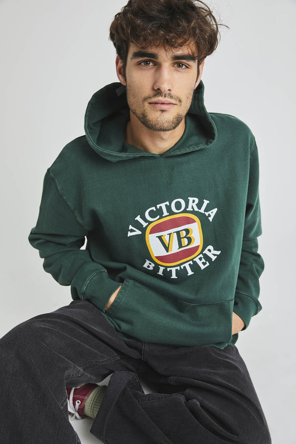 Rollas MENS VICTORIA BITTER HOODIE - TRADE GREEN, MENS HOODIES, ROLLAS, Elwood 101