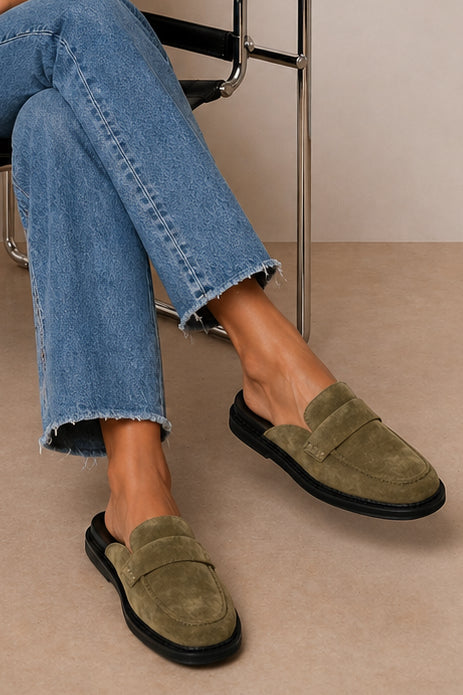 ALIAS MAE Womens Paula in Khaki Suede, WOMENS SHOES, ALIAS MAE, Elwood 101
