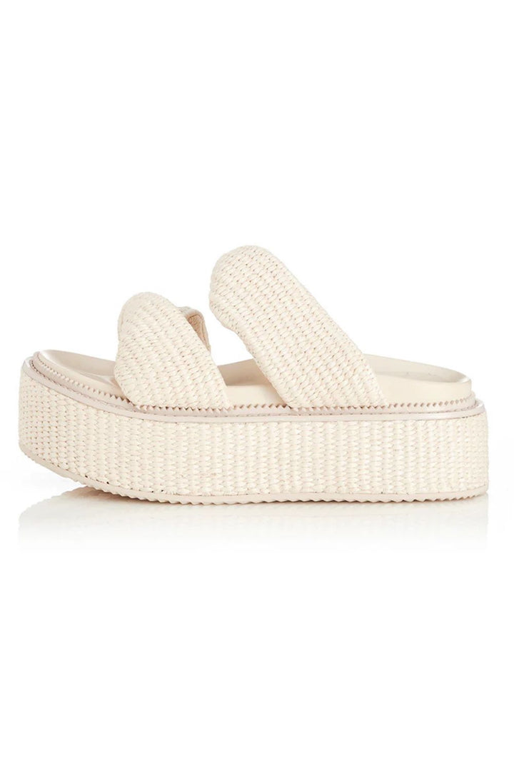 ALIAS MAE Womens Yvette Chunky Flatform Sandals - Bone Raffia, WOMENS SHOES, ALIAS MAE, Elwood 101