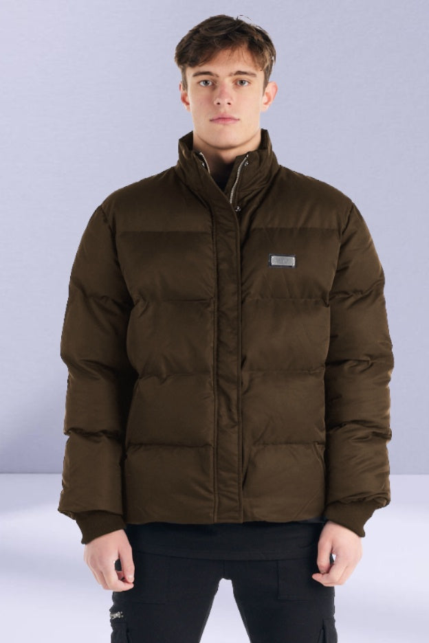 nANA jUDY Mens Monet Puffer Jacket Brown Elwood 101