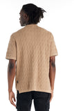 nANA jUDY Mens Antibes Knit Short Sleeve Shirt - Beige, MENS SHIRTS, NANA JUDY, Elwood 101