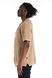 nANA jUDY Mens Antibes Knit Short Sleeve Shirt - Beige, MENS SHIRTS, NANA JUDY, Elwood 101