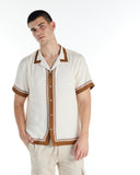 nANA jUDY Mens Lewis Short Sleeve Shirt - Bone, MENS SHIRTS, NANA JUDY, Elwood 101