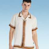 nANA jUDY Mens Lewis Short Sleeve Shirt - Bone, MENS SHIRTS, NANA JUDY, Elwood 101