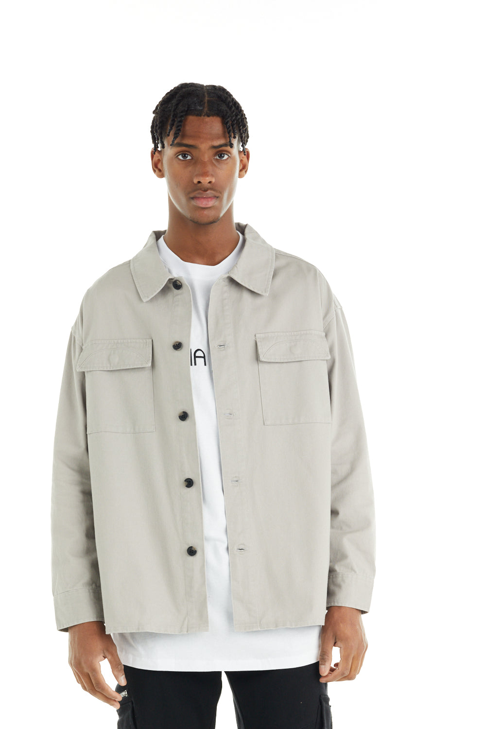 nANA jUDY Mens Dover Shacket Stone Elwood 101