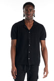 nANA jUDY Mens Morrison Knit Short Sleeve Shirt - Black, MENS SHIRTS, NANA JUDY, Elwood 101