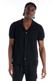 nANA jUDY Mens Morrison Knit Short Sleeve Shirt - Black, MENS SHIRTS, NANA JUDY, Elwood 101