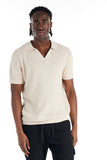 nANA jUDY Mens St Tropez Short Sleeve Knit Shirt - Bone, MENS SHIRTS, NANA JUDY, Elwood 101