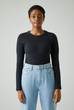 NEUW Womens Jonesy Long Sleeve Top - Black, WOMENS TOPS & SHIRTS, NEUW, Elwood 101