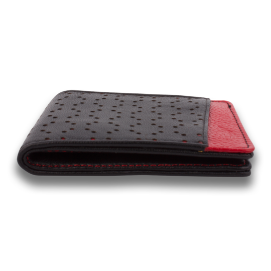 Orchill MIKROS WALLET BLACK / RED PEBBLE, MENS WALLETS, ORCHILL, Elwood 101