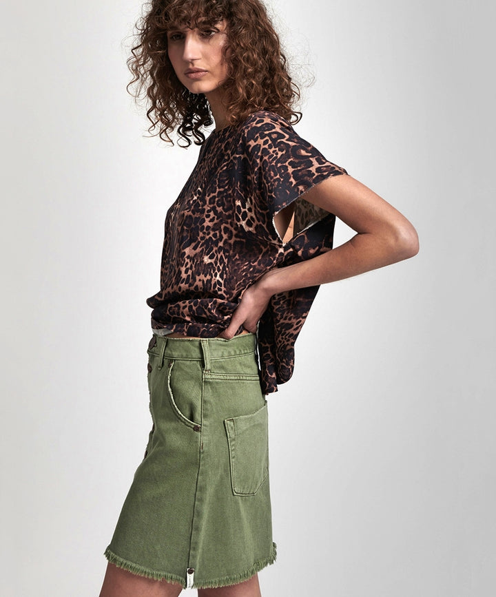 OneTeaspoon WOMENS SUPER KHAKI VIPER HIGH WAIST SKIRT, WOMENS SKIRTS, OneTeaspoon, Elwood 101