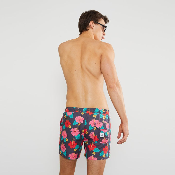 Skwosh Club MENS FRISKY HIBISKY SWIM SHORTS, MENS SHORTS, SKWOSH CLUB, Elwood 101