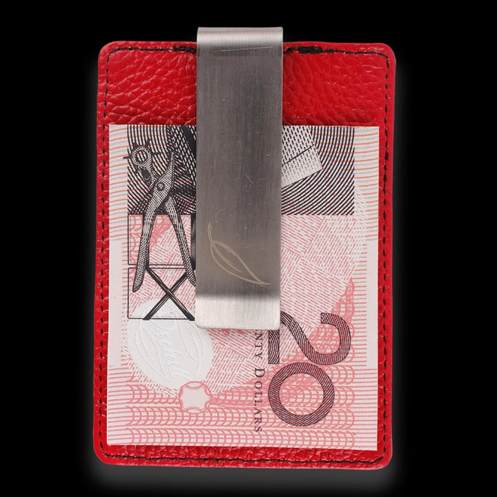 Orchill BOREAL MENS LEATHER WALLET BLACK/RED PEBBLE, MENS WALLETS, ORCHILL, Elwood 101