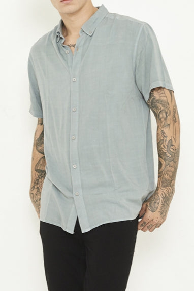 nANA jUDY MENS WHITEHALL SHORT SLEEVE SHIRT - PIGMENT GREY, MENS SHIRTS, NANA JUDY, Elwood 101