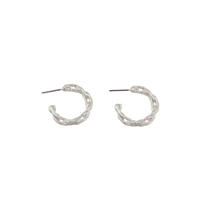 Jolie & Deen WOMENS LUCY CHAIN HOOPS EARRINGS - SILVER...FREE POSTAGE Details Below, WOMENS JEWELLERY, JOLIE & DEEN, Elwood 101