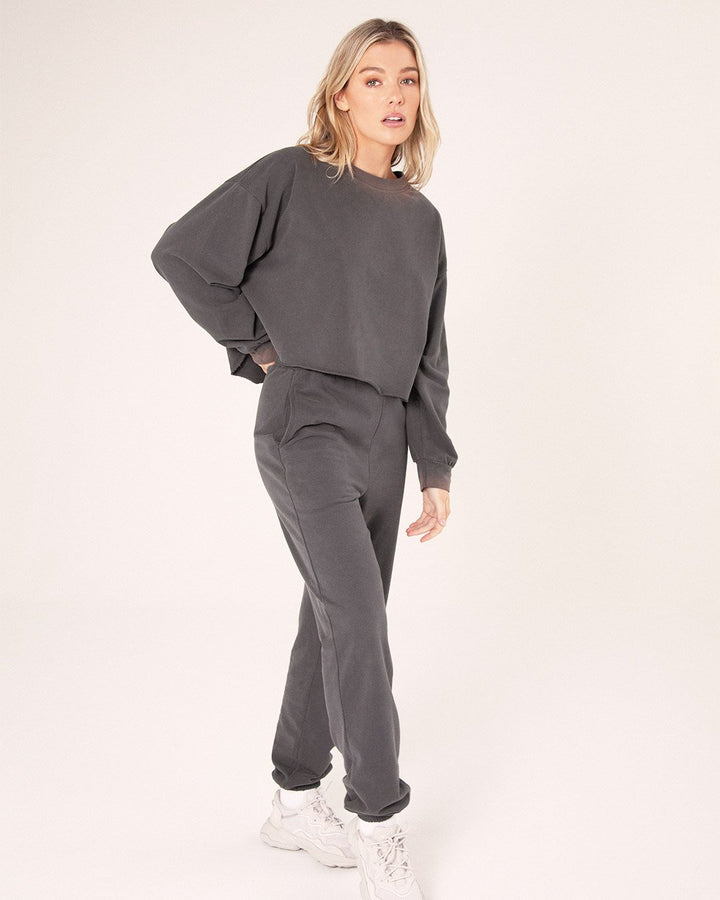 Bayse Brand WOMENS LOUNGE SWEATER - VINTAGE CHARCOAL, WOMENS KNITS & SWEATERS, BAYSE BRAND, Elwood 101