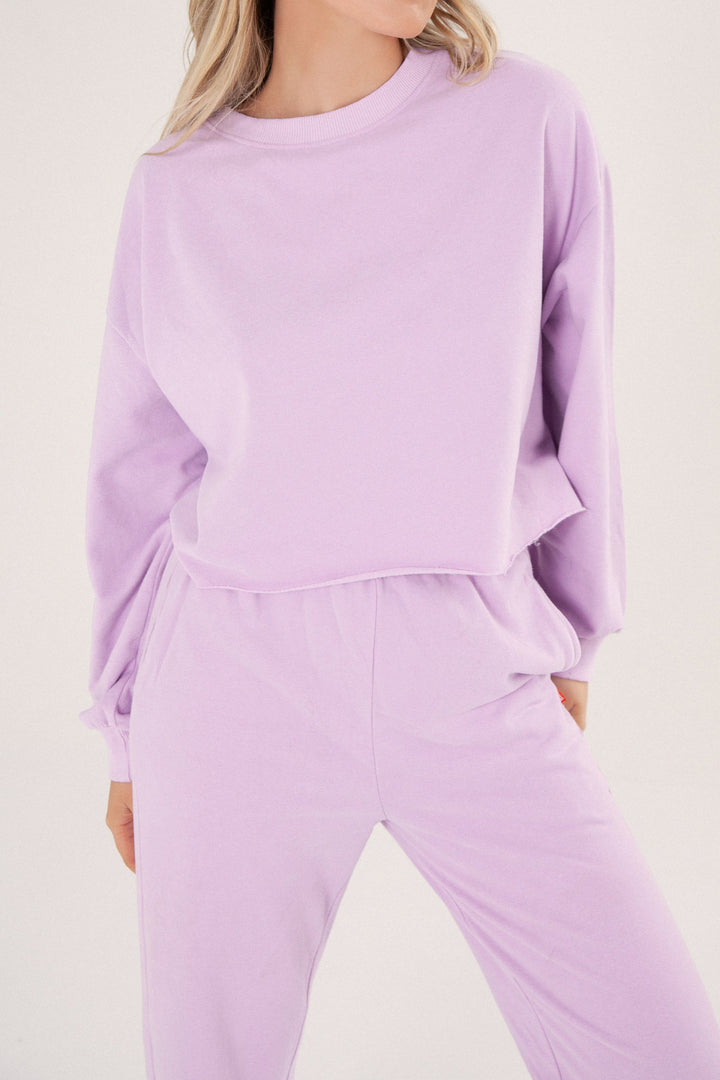 Bayse Brand WOMENS LOUNGE SWEATER - LILAC, WOMENS KNITS & SWEATERS, BAYSE BRAND, Elwood 101