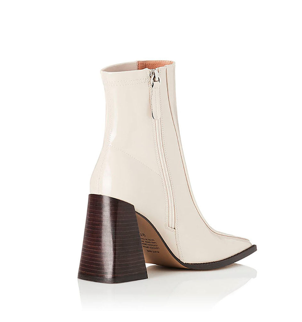 Alias Mae WOMENS TIDE LEATHER ANKLE BOOTS - BEIGE STRETCH PATENT, WOMENS SHOES, ALIAS MAE, Elwood 101