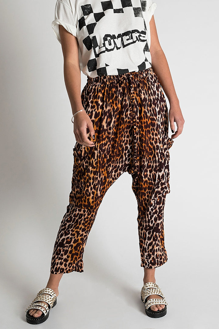 OneTeaspoon WOMENS POLYNESIAN ANIMAL HAREM PANT - ANIMAL PRINT, WOMENS PANTS & LEGGINGS, OneTeaspoon, Elwood 101