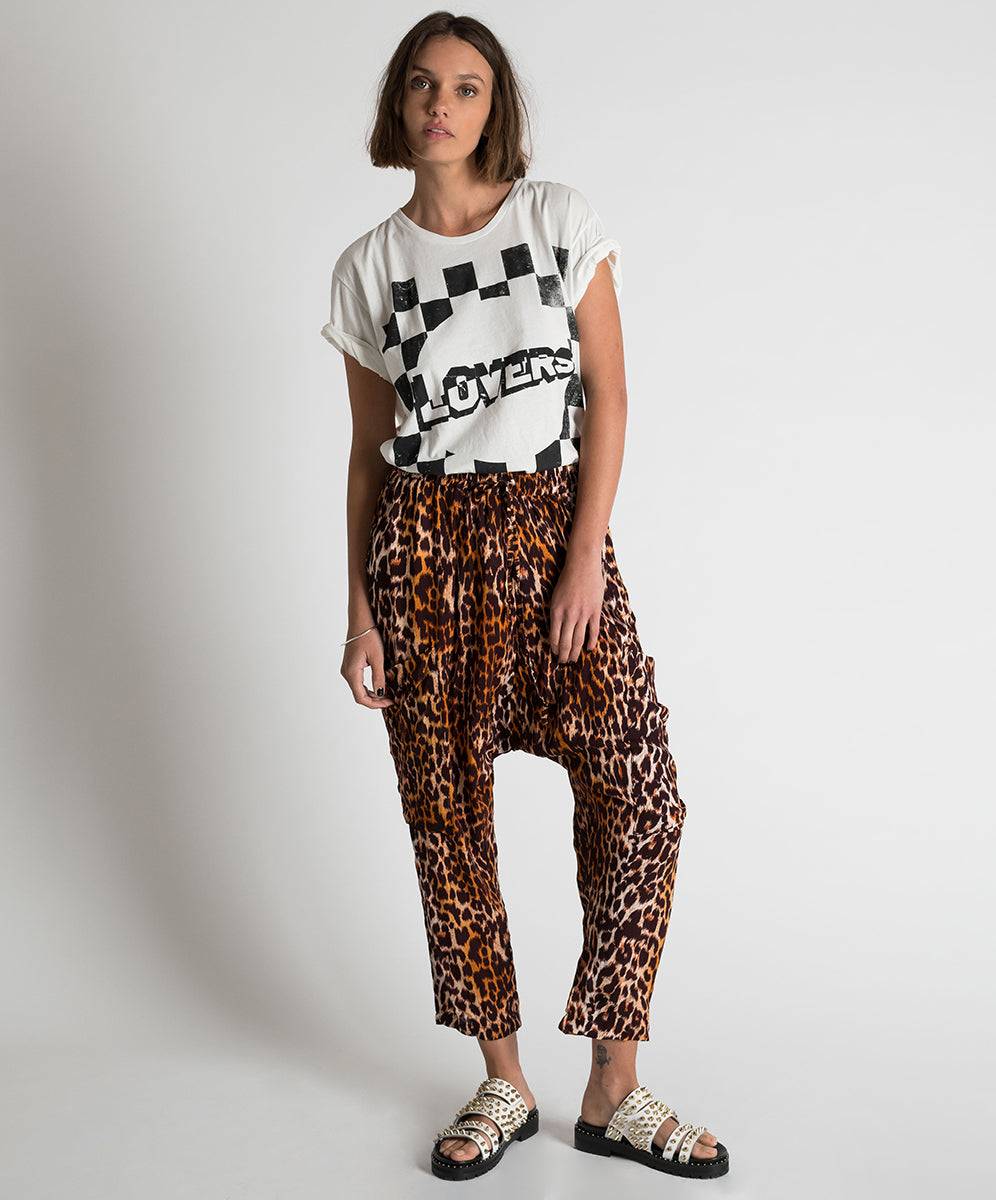OneTeaspoon WOMENS POLYNESIAN ANIMAL HAREM PANT - ANIMAL PRINT, WOMENS PANTS & LEGGINGS, OneTeaspoon, Elwood 101