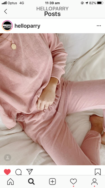 Hello Parry WOMENS TATUM TERRY TOWELLING LOUNGE SET - DUSTY PINK, WOMENS TRACK PANTS, HELLO PARRY, Elwood 101