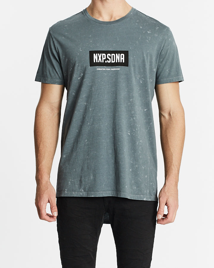 Nena Pasadena MENS ANARCHY CAPE BACK TEE - ACID CHARCOAL, MENS TEE SHIRTS, NENA PASADENA, Elwood 101