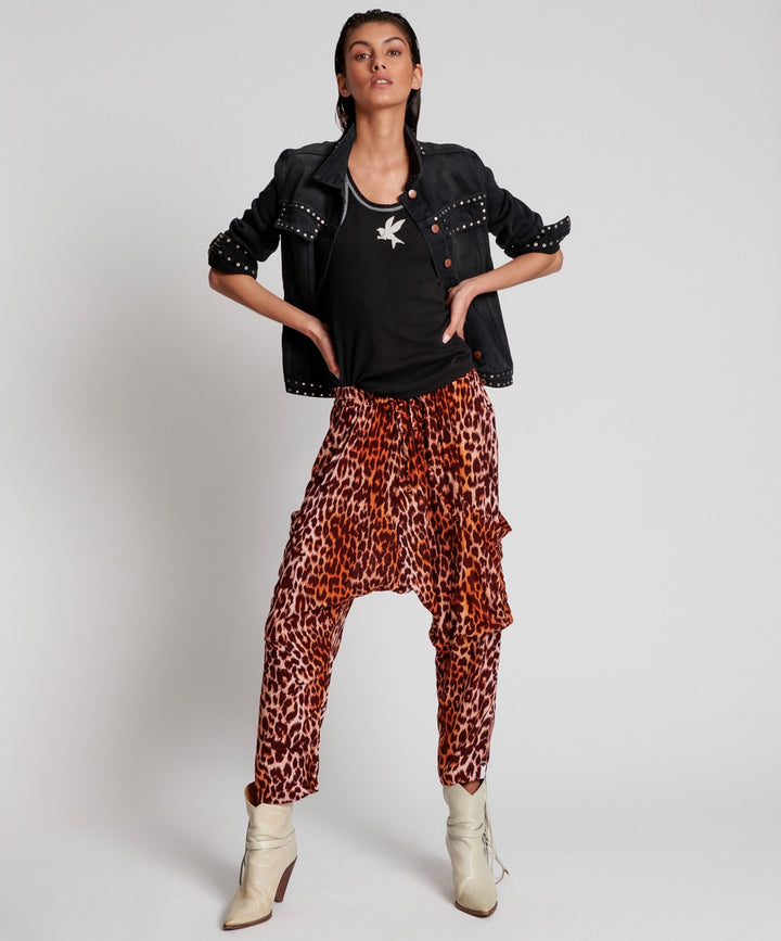 OneTeaspoon WOMENS POLYNESIAN ANIMAL HAREM PANT - ANIMAL PRINT, WOMENS PANTS & LEGGINGS, OneTeaspoon, Elwood 101