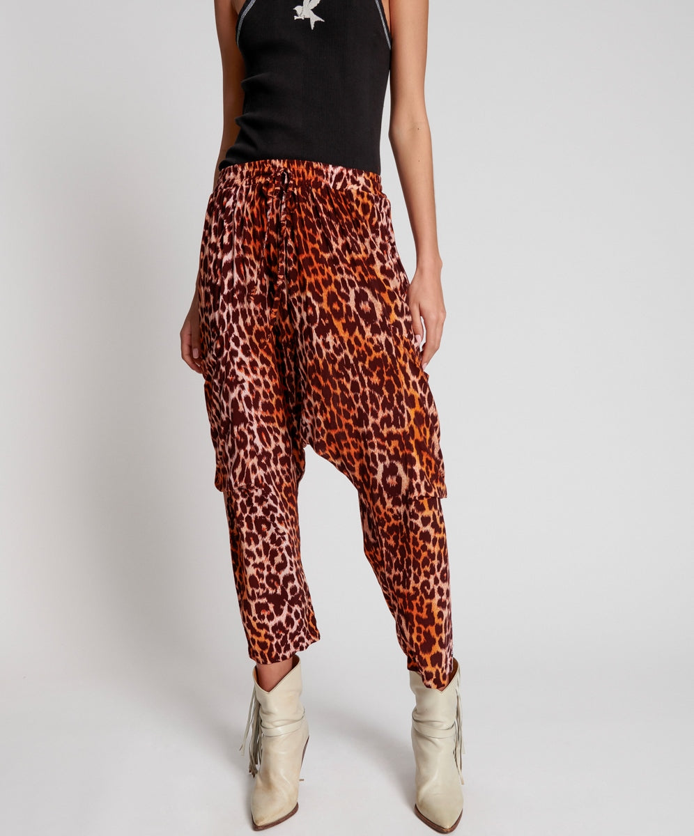 OneTeaspoon WOMENS POLYNESIAN ANIMAL HAREM PANT - ANIMAL PRINT, WOMENS PANTS & LEGGINGS, OneTeaspoon, Elwood 101