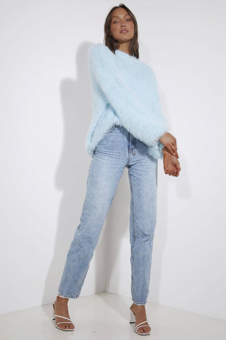 Sundays The Label WOMENS COZI KNIT - BABY BLUE, WOMENS KNITS & SWEATERS, SNDYS, Elwood 101