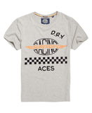 Superdry MENS CHECKERED TEE GRIT GREY, MENS TEE SHIRTS, SUPERDRY, Elwood 101