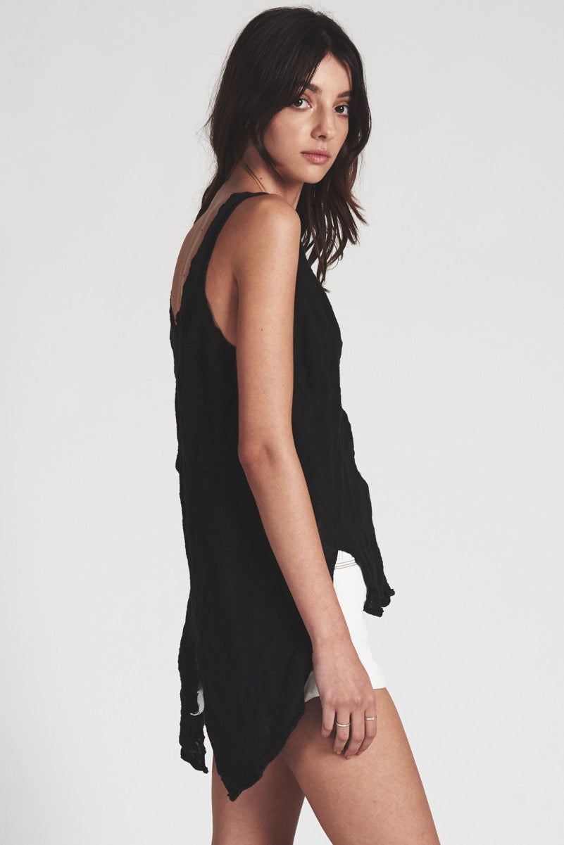 OneTeaspoon WOMENSBUNGALOW STEEL KNIT TOP BLACK, WOMENS TOPS & SHIRTS, OneTeaspoon, Elwood 101