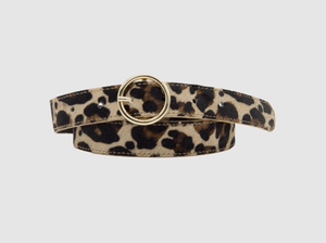 Loop Leather Co WOMENS LOGAN LEOPARD BELT, WOMENS BELTS, LOOP, Elwood 101