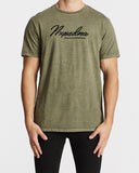 Nena Pasadena MENS FREEDOM SCOOP BACK TEE - PIGMENT KHAKI, MENS TEE SHIRTS, NENA PASADENA, Elwood 101