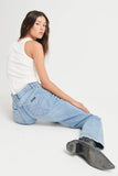 ROLLAS  Womens Classic Straight Jeans 90's Blue, WOMENS DENIM, ROLLAS, Elwood 101