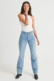 ROLLAS  Womens Classic Straight Jeans 90's Blue, WOMENS DENIM, ROLLAS, Elwood 101