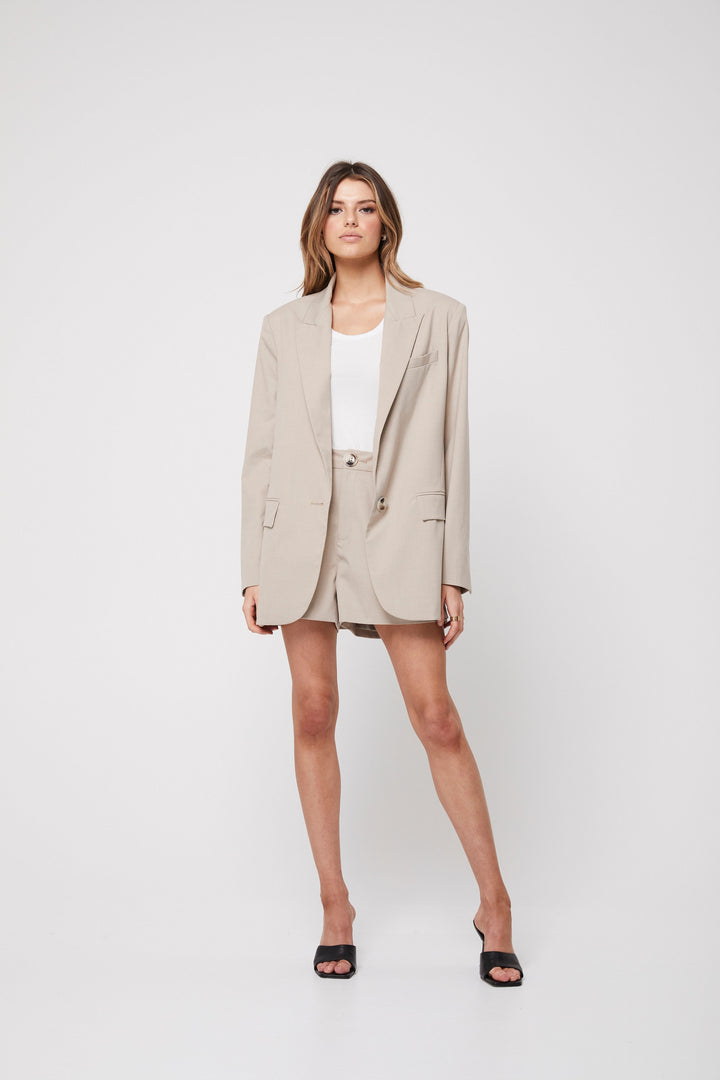 Rozalia Russian x Atoir WOMENS THE TAILORED SHORTS - BEIGE, WOMENS SHORTS, APPAREL BY ROZALIA, Elwood 101