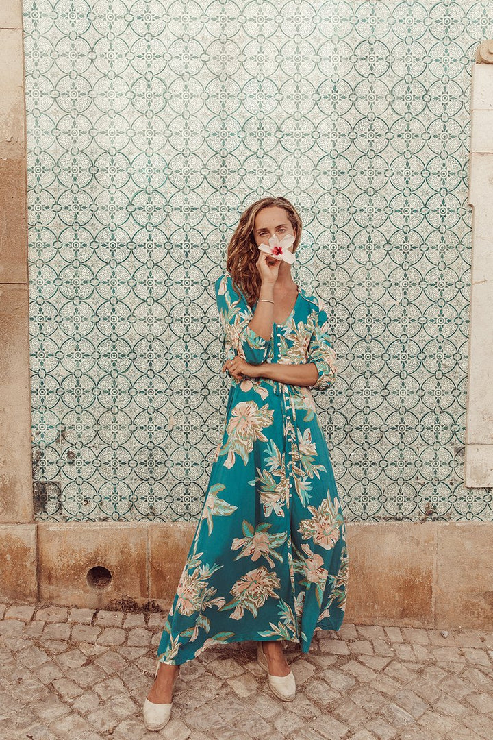Le Salty WOMENS MAYA GOWN - AEGEAN, WOMENS DRESSES, LE SALTY, Elwood 101