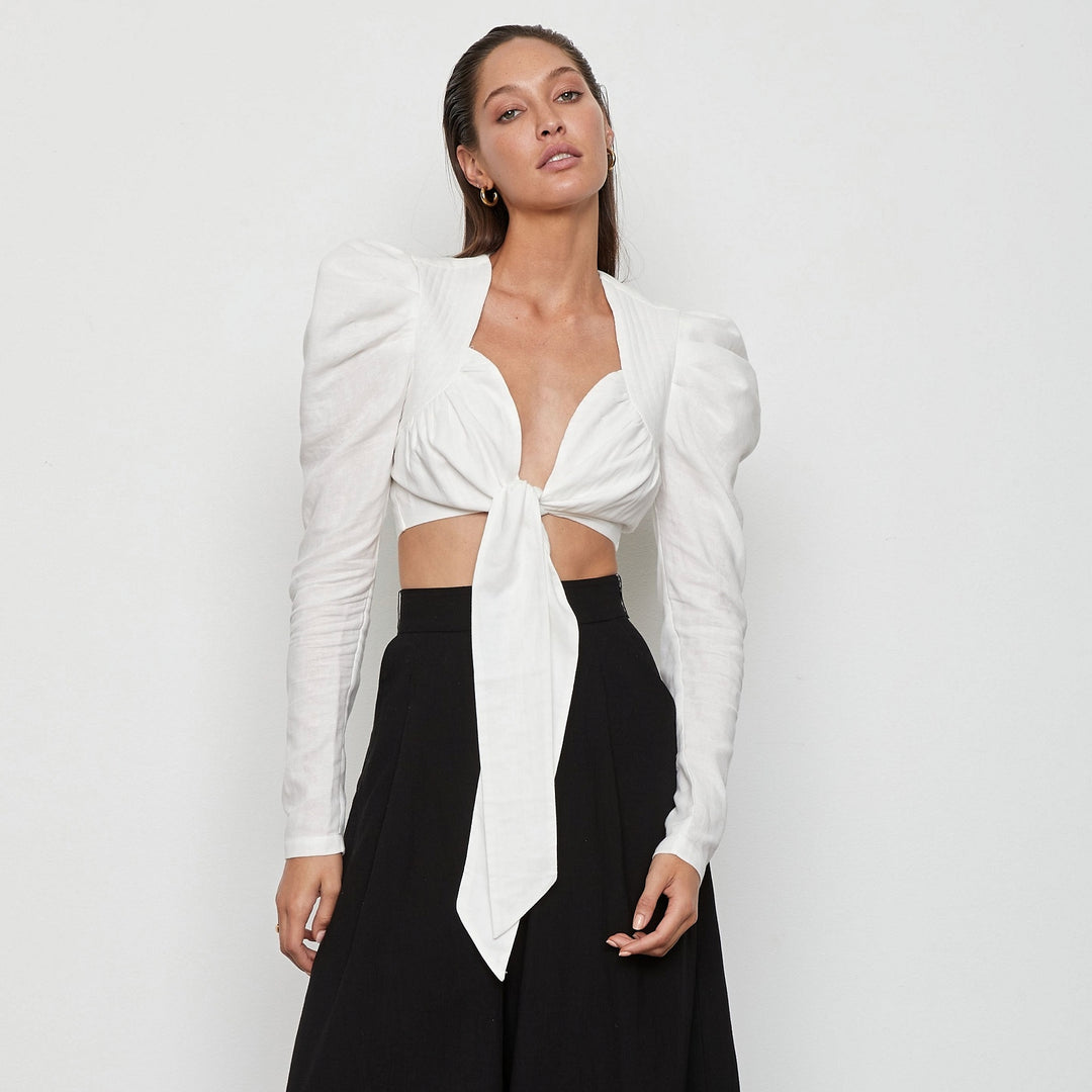 Atoir Womens The Barbados Top - White, WOMENS TOPS & SHIRTS, ATOIR, Elwood 101