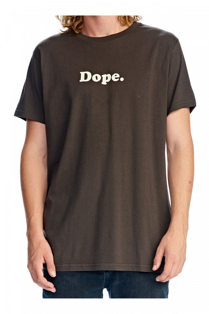 Rollas MENS DOPE LOGO TEE - BLACK, MENS TEE SHIRTS, ROLLAS, Elwood 101