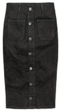 Ziggy Denim WOMENS TEACHERS PET SKIRT - BLACK, WOMENS SKIRTS, ZIGGY, Elwood 101