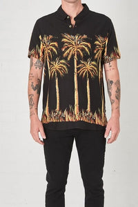 Rollas MENS BON BIG KAHUNA SHORT SLEEVE SHIRT BLACK, MENS SHIRTS, ROLLAS, Elwood 101