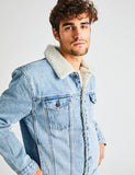 Rollas MENS DENIM SHERPA - ORIGINAL STONE, MENS JACKETS, ROLLAS, Elwood 101