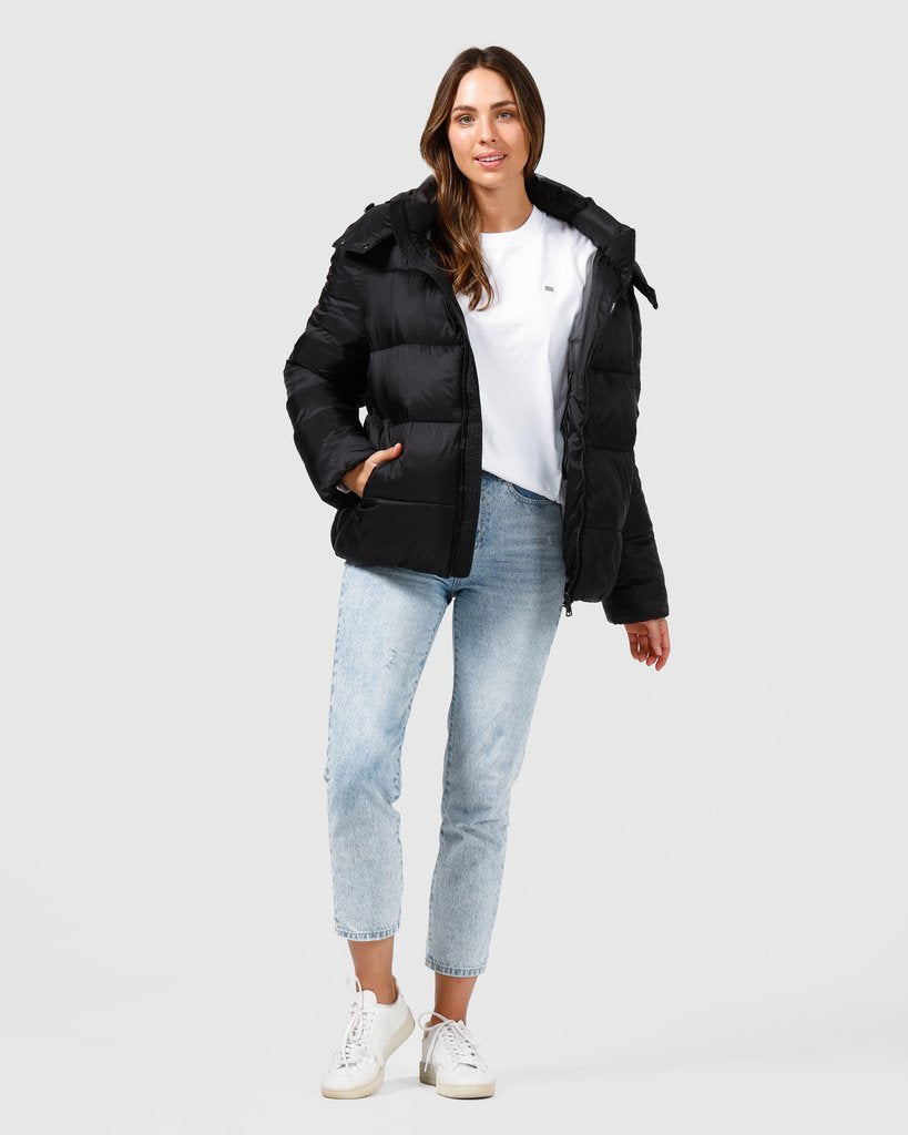 Ortc MENS PUFFER JACKET - BLACK, MENS JACKETS, ORTC Clothing Co, Elwood 101