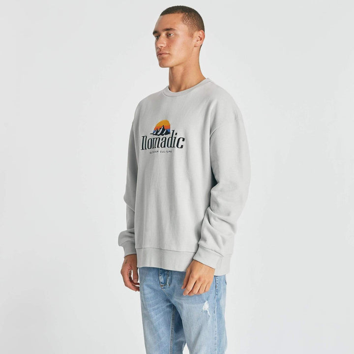 Nomadic Paradise MENS GLACIAL RELAXED SWEATER - VAPOROUS GREY, MENS KNITS & SWEATERS, NOMADIC PARADISE, Elwood 101