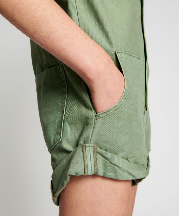 OneTeaspoon WOMENS SUPER KHAKI CARGO PROPHECY JUMPSUIT - SUPER KHAKI, WOMENS JUMPSUITS & OVERALLS, OneTeaspoon, Elwood 101