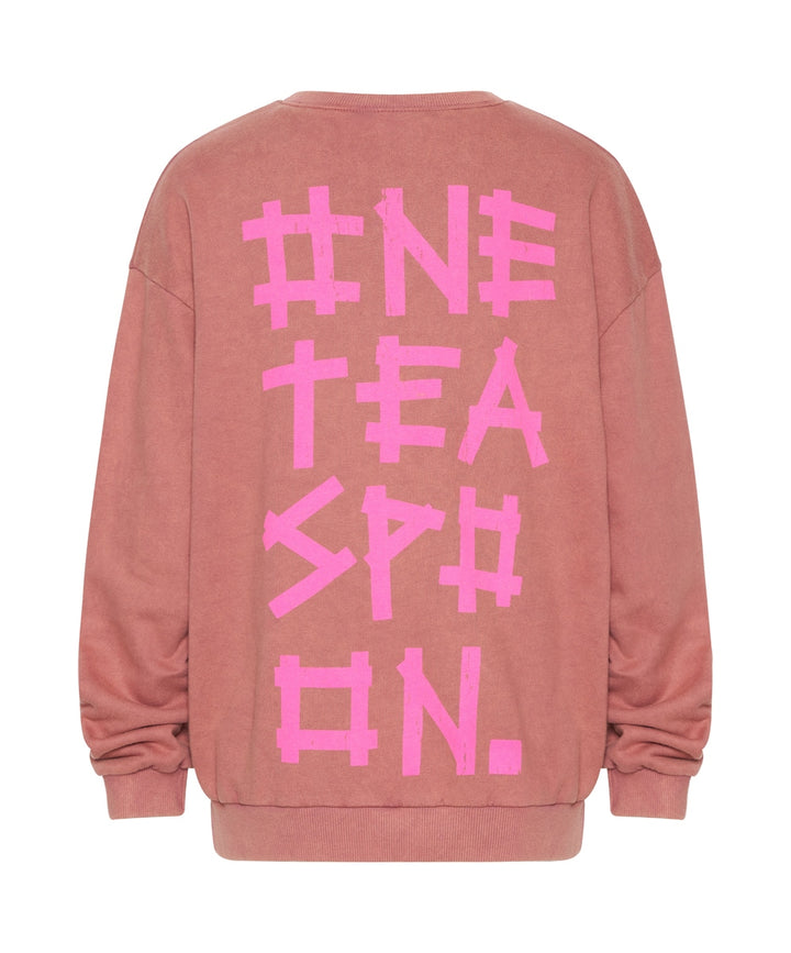 OneTeaspoon WOMENS BOWER BIRD LOGO SWEATER - WASHED PINK, WOMENS KNITS & SWEATERS, OneTeaspoon, Elwood 101