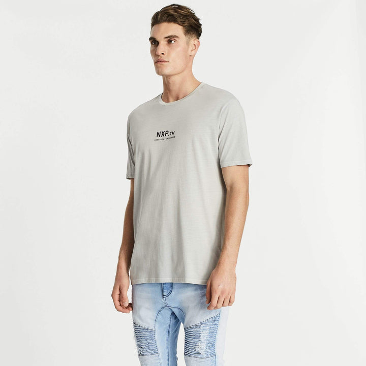 Nena & Pasadena MENS BRIGHTEST STEP HEM TEE - PIGMENT ROCK, MENS TEE SHIRTS, NENA PASADENA, Elwood 101