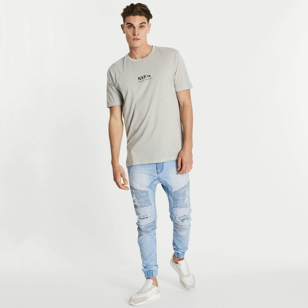 Nena & Pasadena MENS BRIGHTEST STEP HEM TEE - PIGMENT ROCK, MENS TEE SHIRTS, NENA PASADENA, Elwood 101